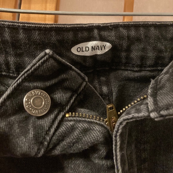 EUC Old Navy 12 Black Jean Shorts rolled cuffs - Picture 3 of 4